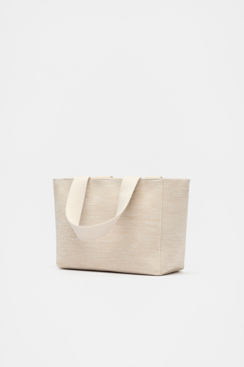 Knit Logo Mini Tote  Oat