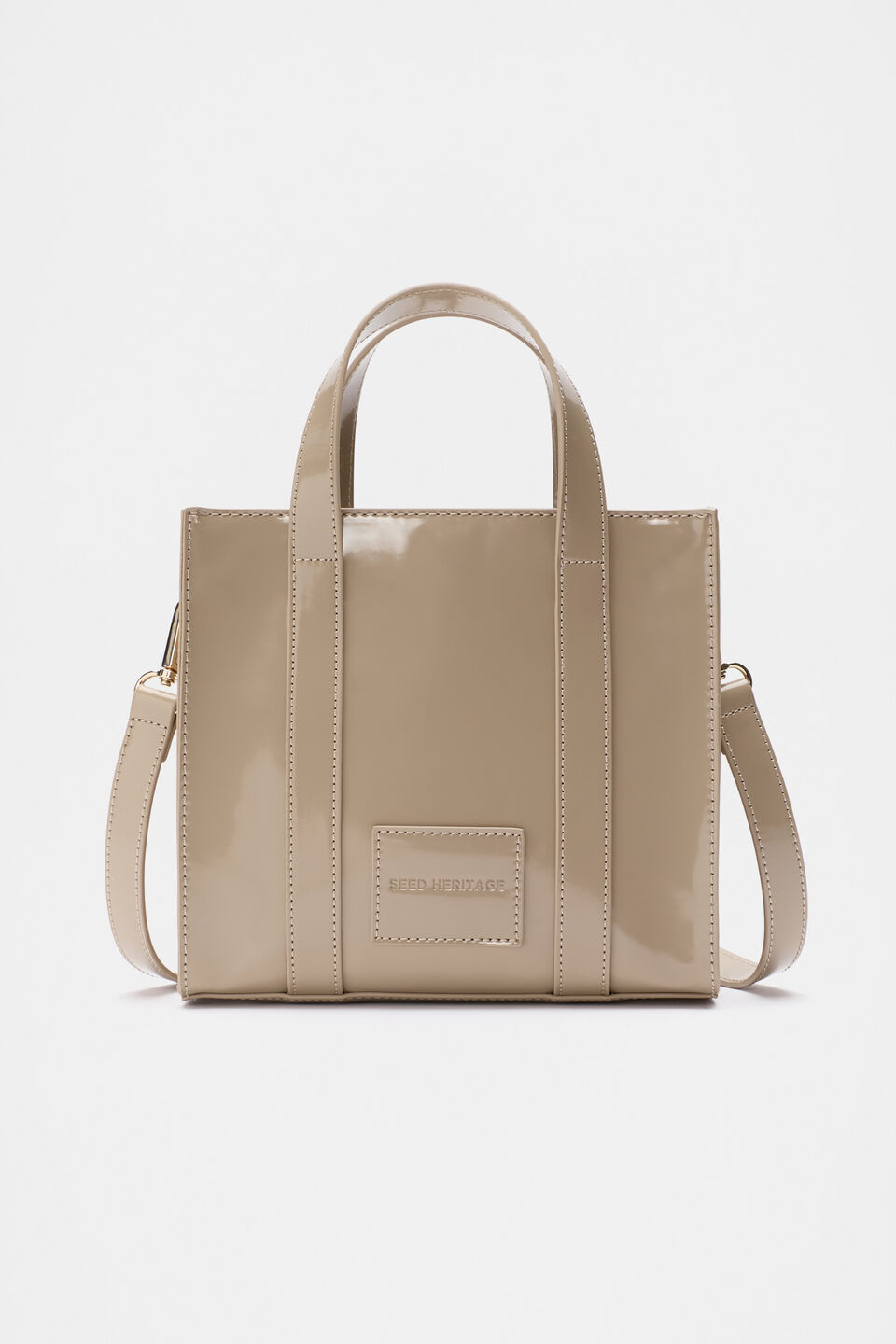 Coated Carry All Mini Tote  Cookie