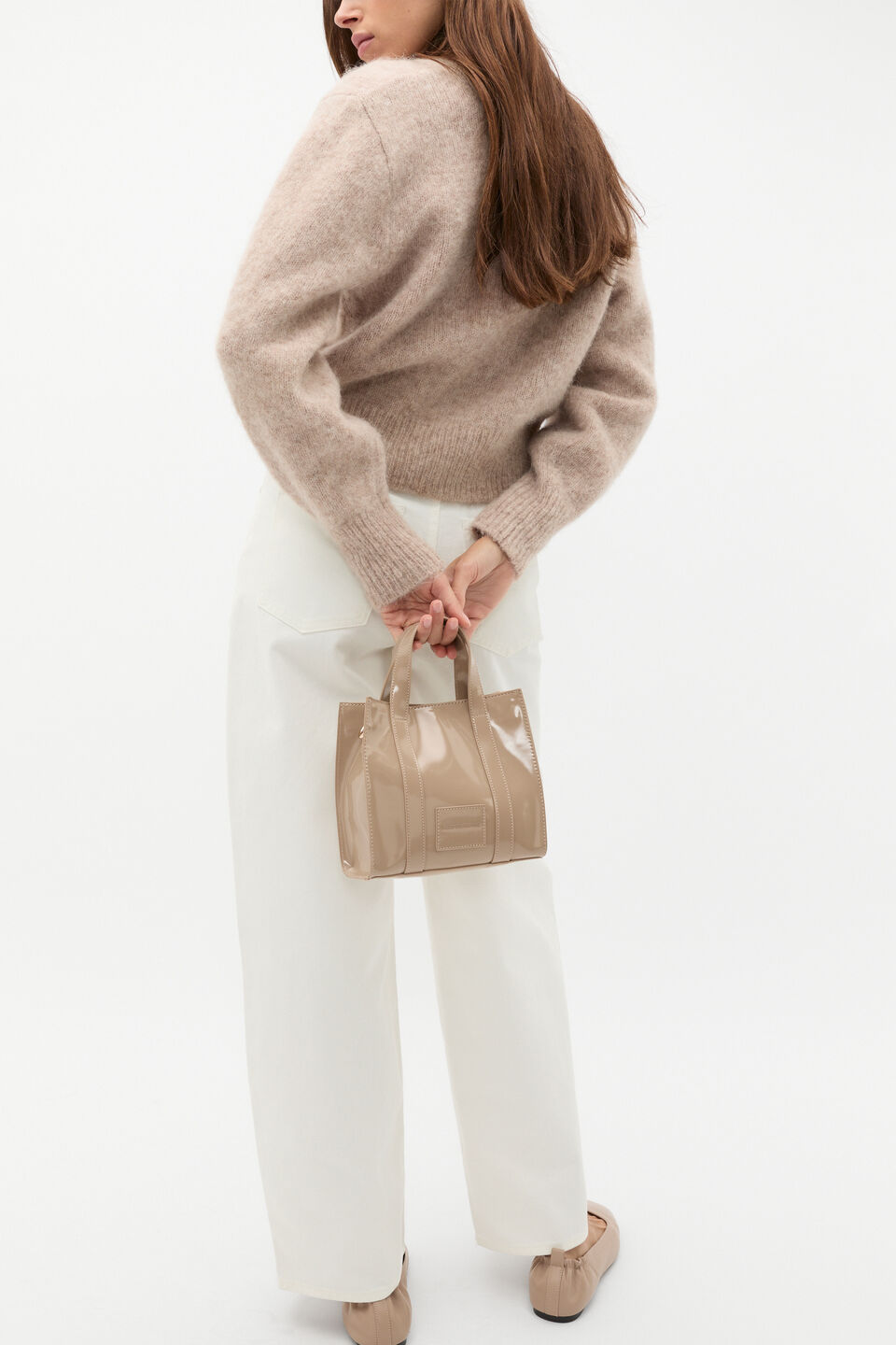 Coated Carry All Mini Tote  Cookie