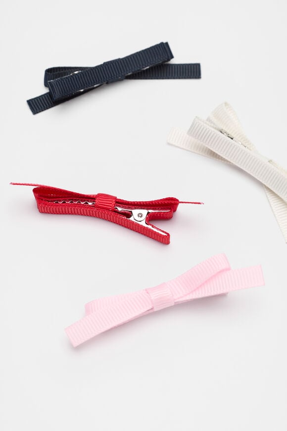 Bow Ribbon Duck Clip Pack  Multi  hi-res