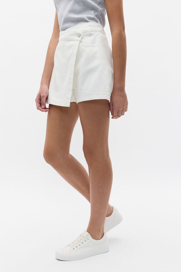 Denim Wrap Skort  Canvas Wash  hi-res