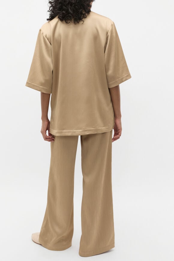 Plisse Short Sleeve Shirt  Rye  hi-res