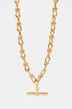 T-Bar Chain Necklace  Gold  hi-res