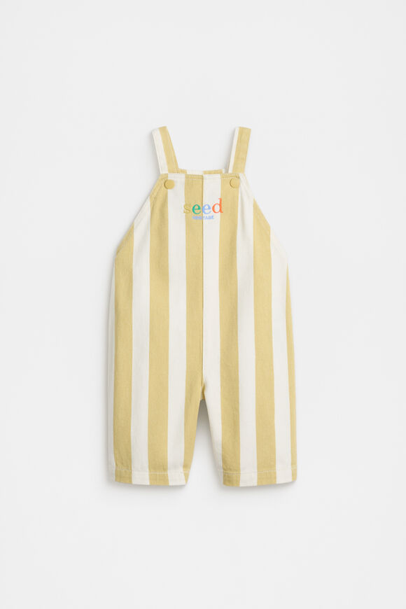 Stripe Button Overall  Desert Sand  hi-res
