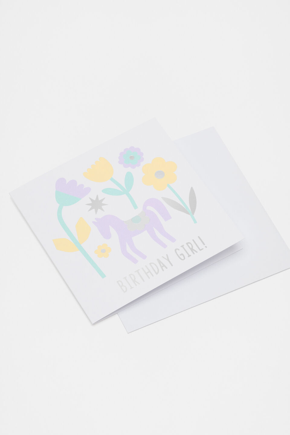 Birthday Girl Pony Card  Multi