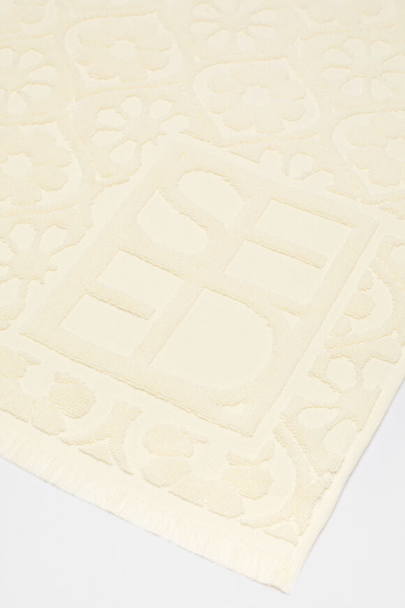 Flower Beach Towel  Buttercream  hi-res