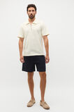 Half Zip Polo  Vintage White  hi-res