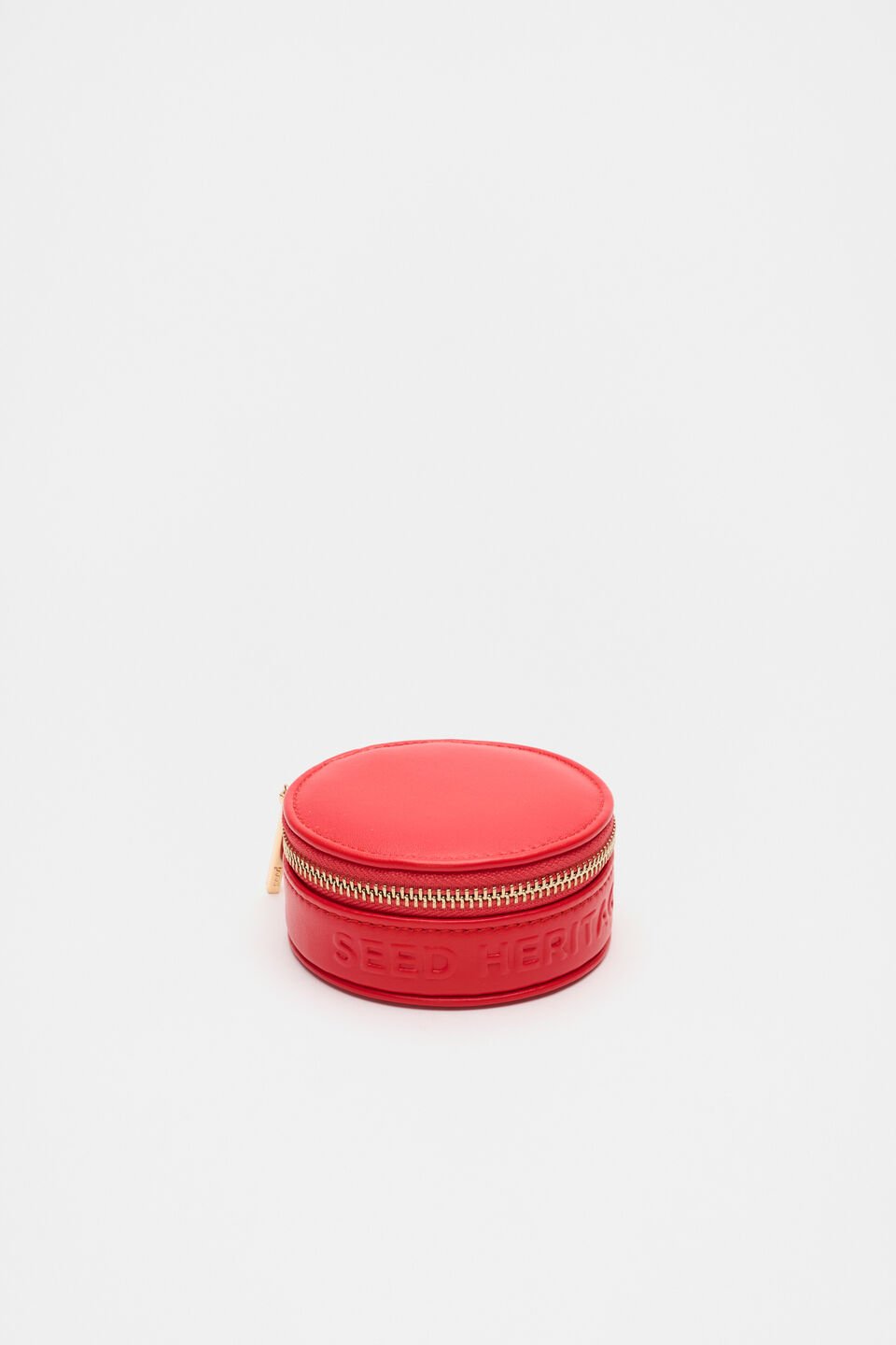 Circle Jewellery Case  Electric Crimson
