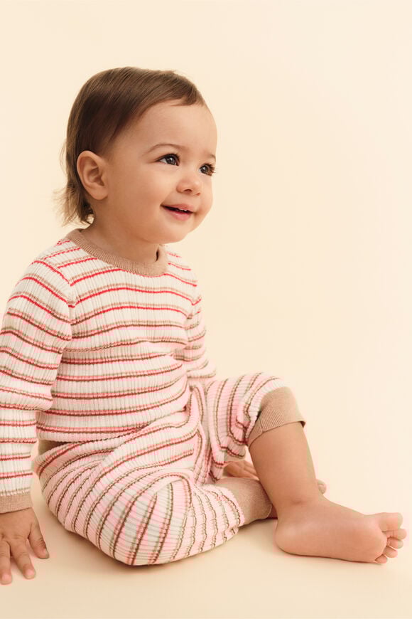 Stripe Knit Bodysuit  Multi  hi-res