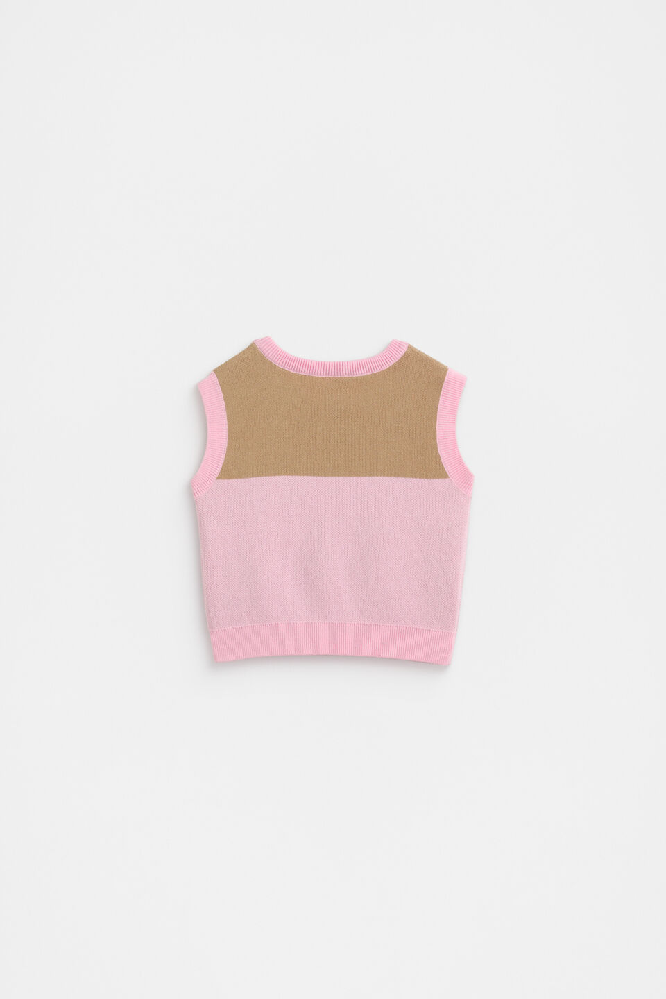 Logo Knit Vest  Petal Pink