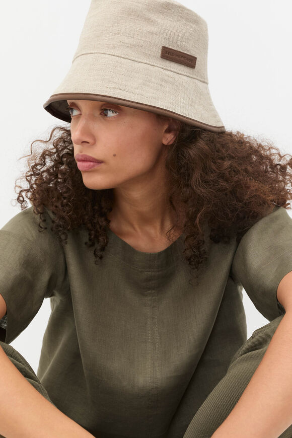 Trim Detail Bucket Hat  Deep Tan  hi-res