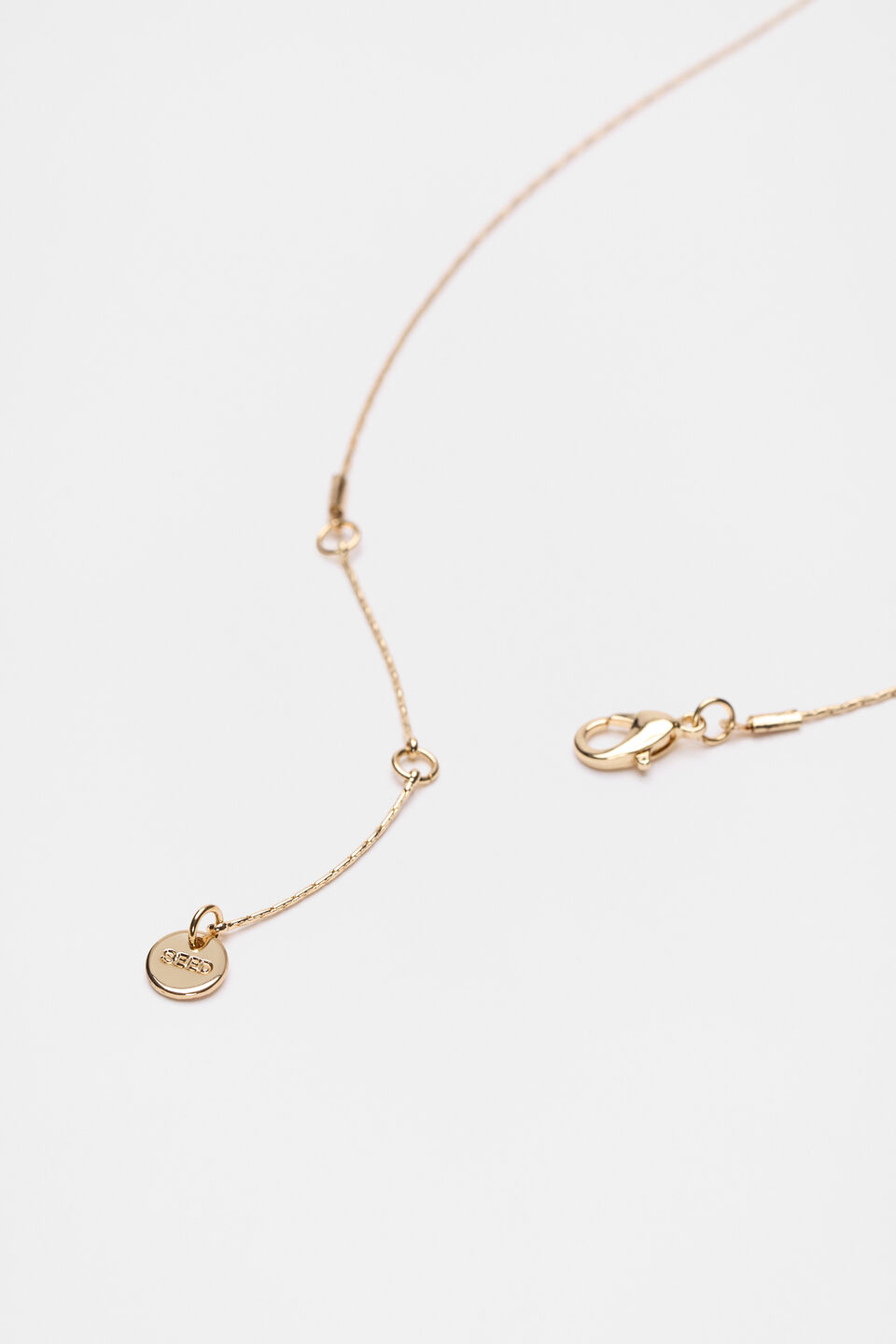 Fine Pearl Initial Necklace  B