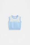 Logo Knit Vest  Clear Blue  hi-res