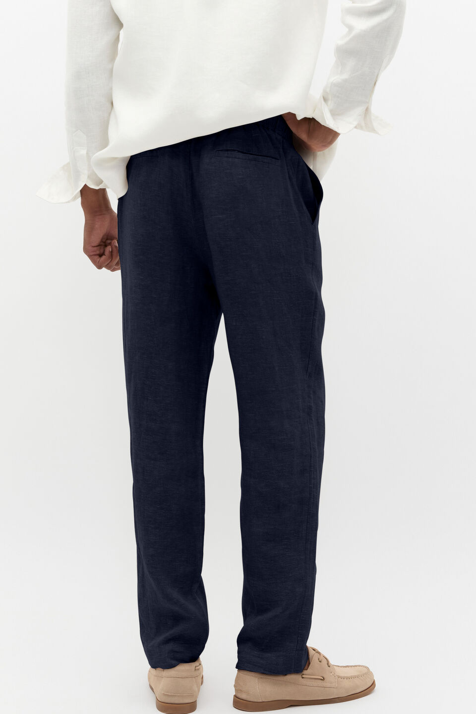 Linen Trouser  Midnight Blue
