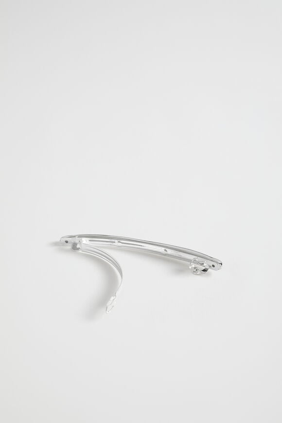 Metal Barrette  Silver  hi-res