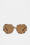 Clara Oversized Glam Sunglasses  Milky Tort  hi-res