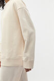Longline Crew Neck Sweat  Coconut Cream  hi-res