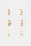 Enamel Hoop Ear Pack  Coconut Cream  hi-res