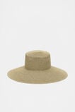 Two Tone Wide Brim Hat  Natural  hi-res
