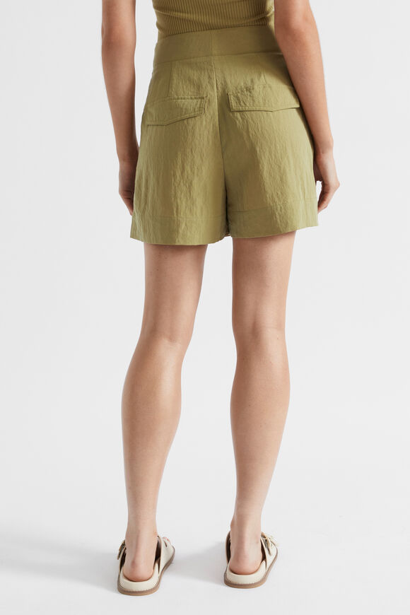 Textured Pleat Short  Pistachio  hi-res
