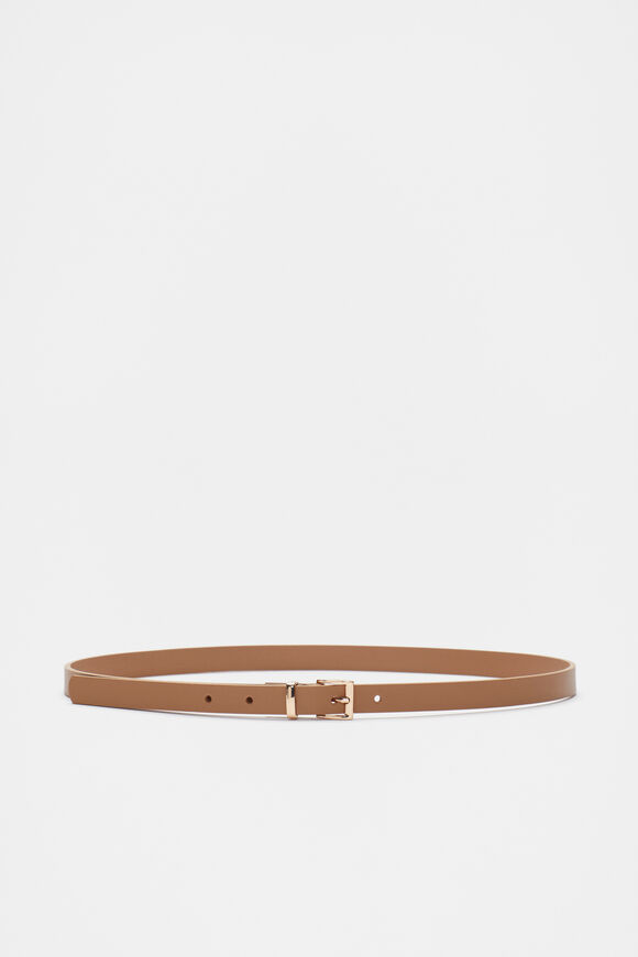 Celeste Narrow Leather Belt  Caramel  hi-res