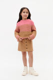 Stripe Knit Sweater  Raspberry  hi-res