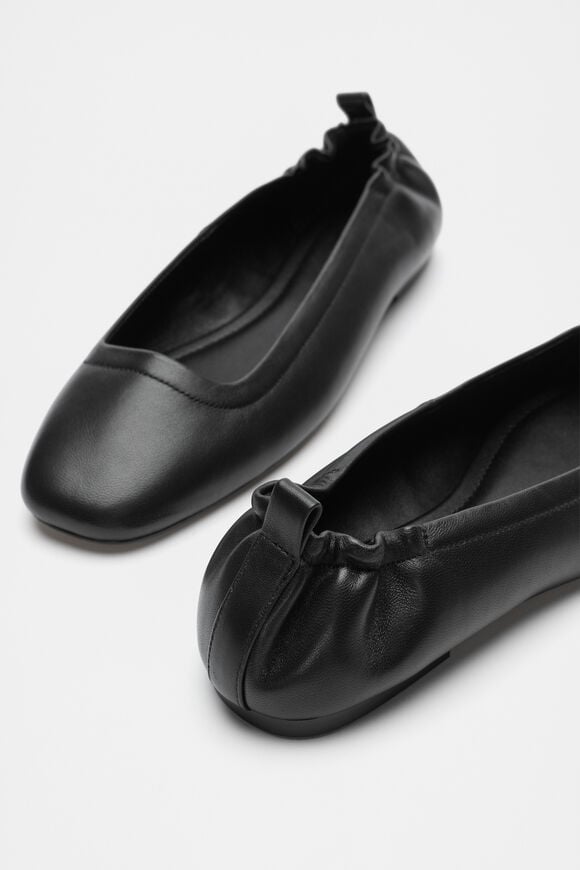 Addie Elasticated Ballet Flat  Black  hi-res