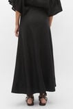 Core Linen Seam Front Skirt  Black  hi-res