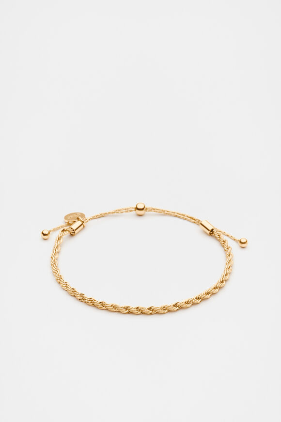 Fine Rope Bracelet  Gold  hi-res