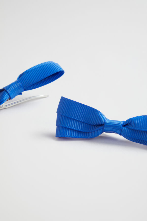 Grosgrain Bow Duck Clip  Royal Blue  hi-res