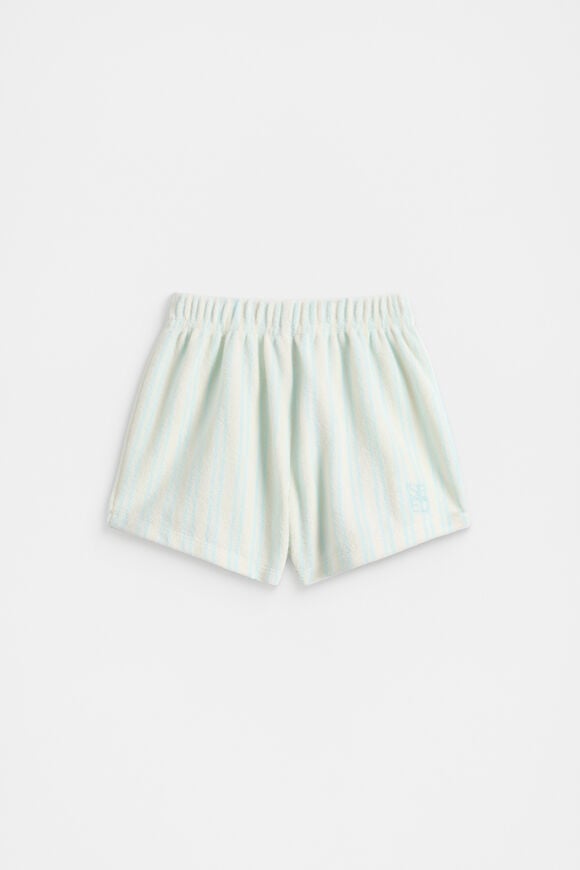 Stripe Terry Short  Glacier Blue  hi-res