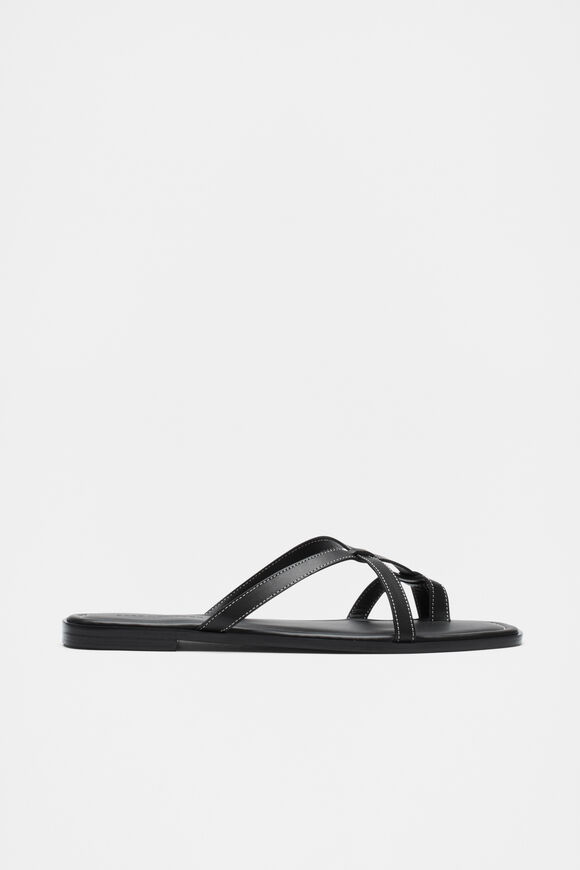 Clara Flat Slide  Black  hi-res