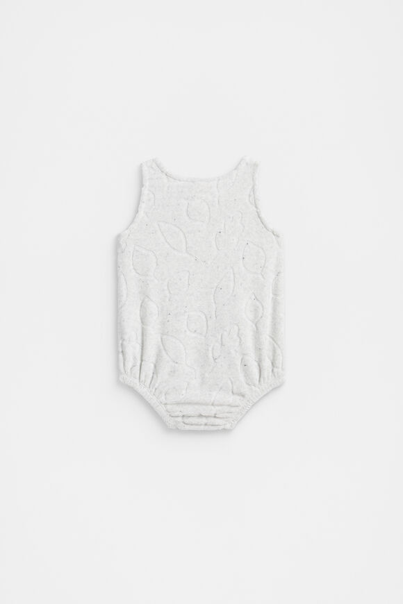 Terry Leaf Romper  Icy Marle  hi-res