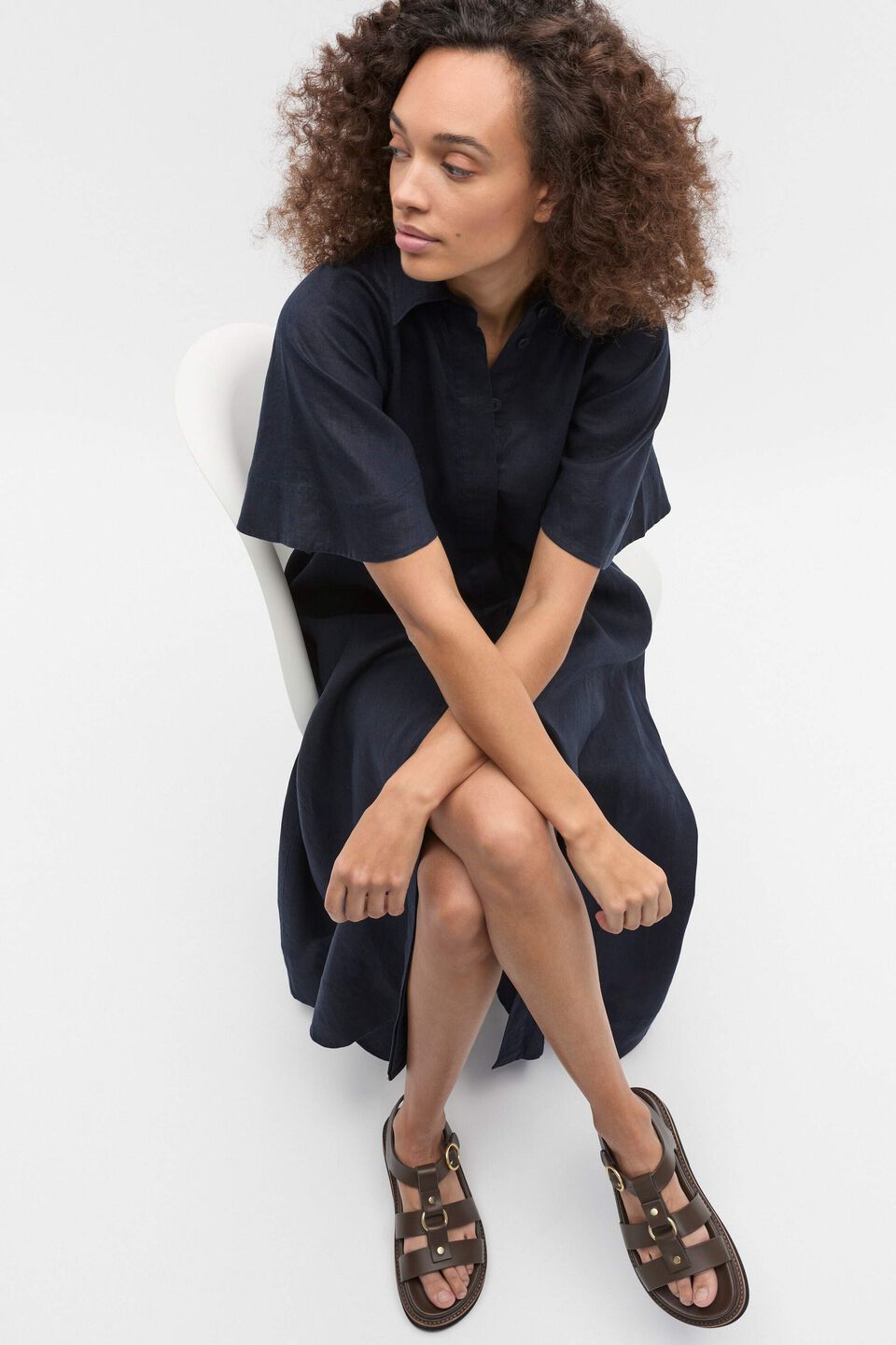 Callie Caged Sandal  Chocolate