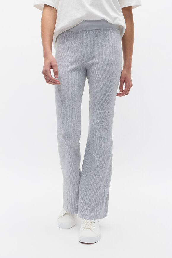 Kick Flare Rib Pant  Cloud Grey Marle  hi-res