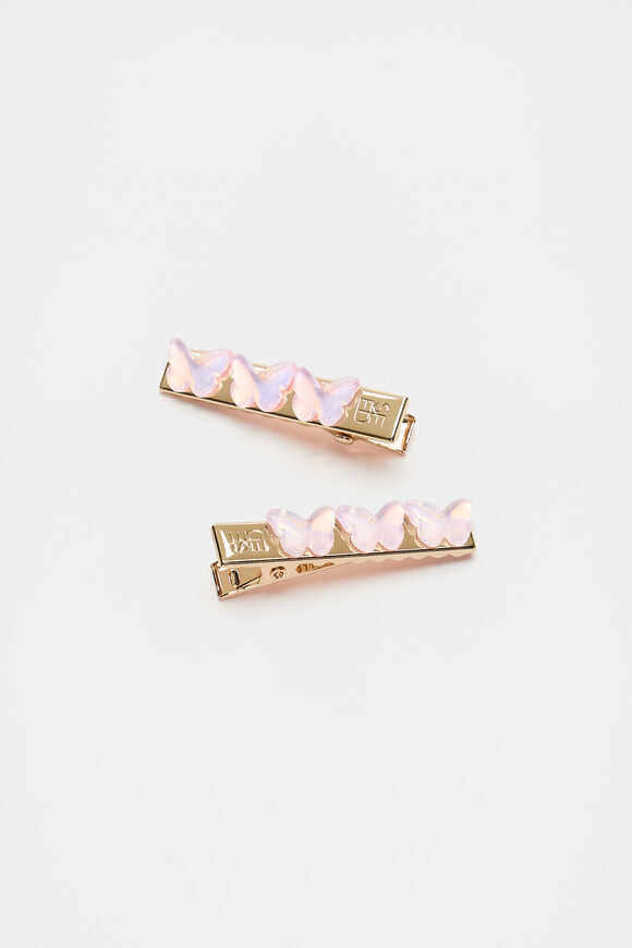Heritage Butterfly Duck Clips  Candy Pink  hi-res