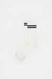 Stripe Rib Crew Sock  Twilight Blue Stripe  hi-res