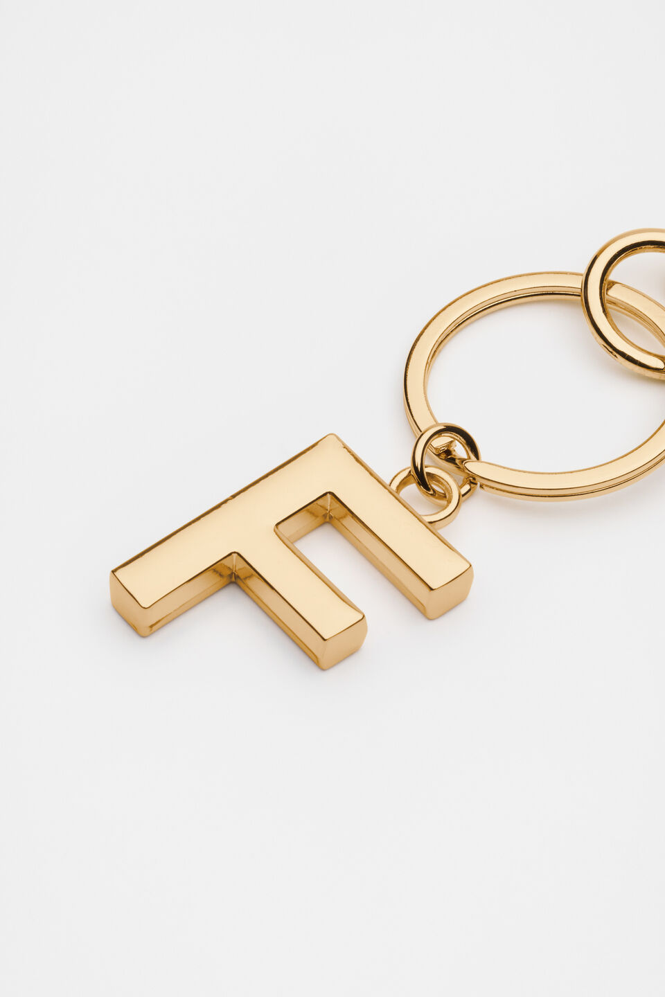 Gold Initials Keyring  F