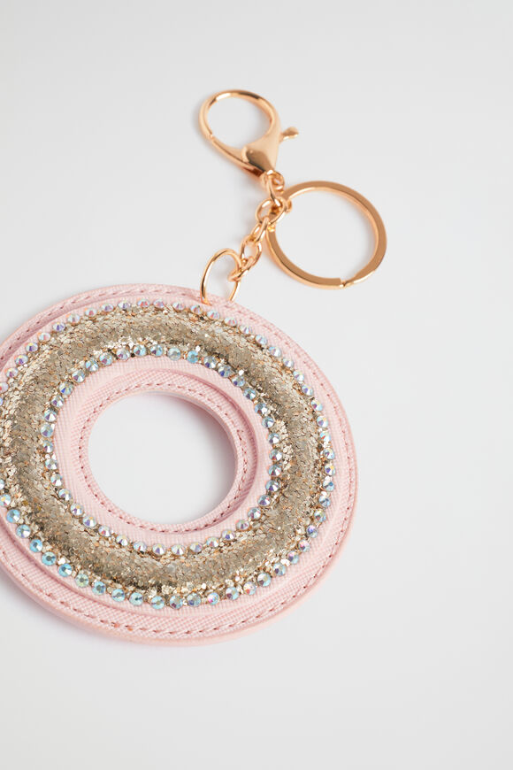 Glitter Initial Keyring  O  hi-res