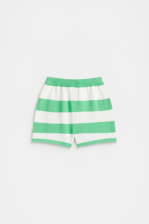 Knitted Stripe Short  Pine Lime  hi-res