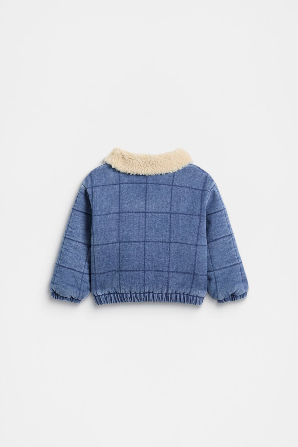 Denim Bomber Jacket  Mid Blue Wash