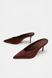 Aisha Satin Heeled Mule  Merlot  hi-res
