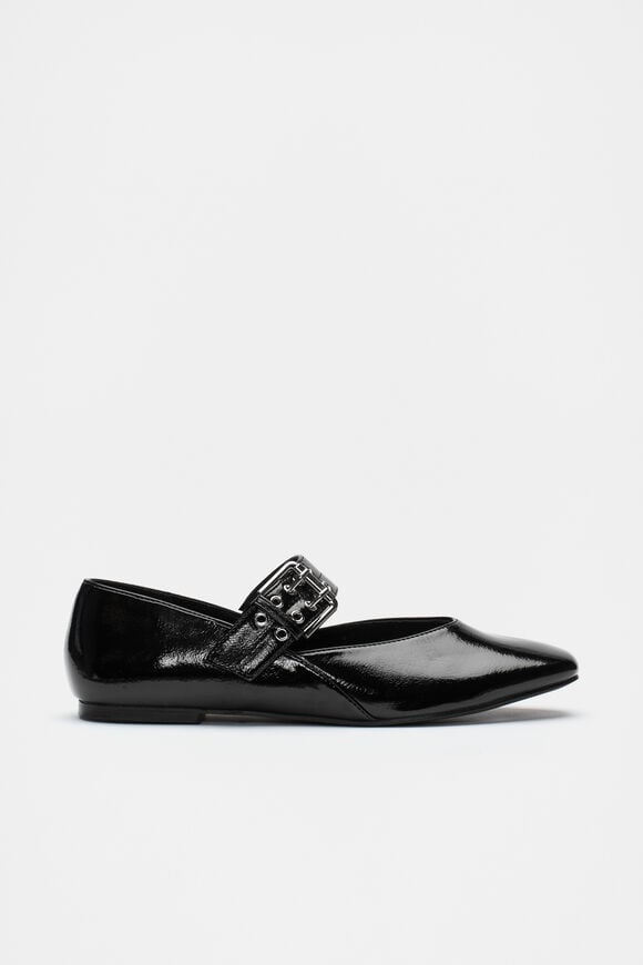 Buckle Ballet Flat  Black  hi-res