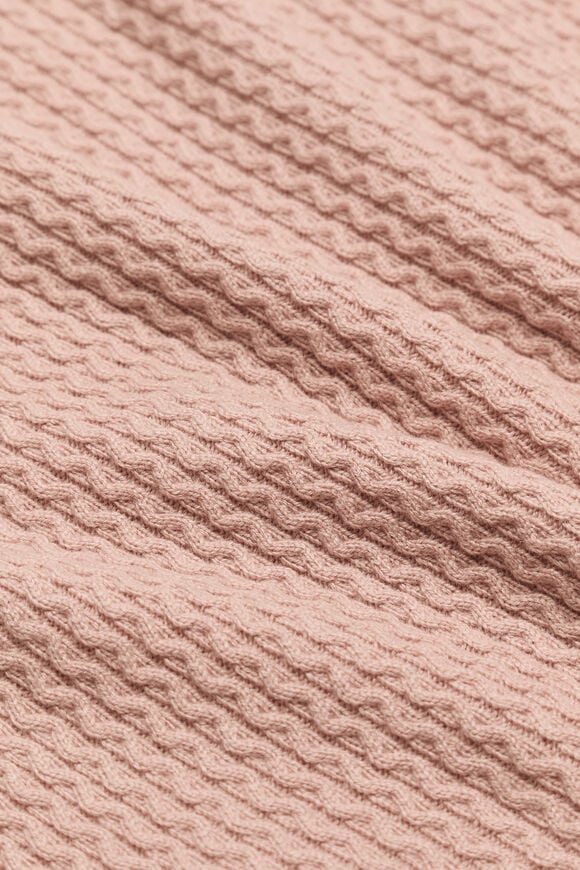 Cable Knit Blanket  Blush Pink  hi-res