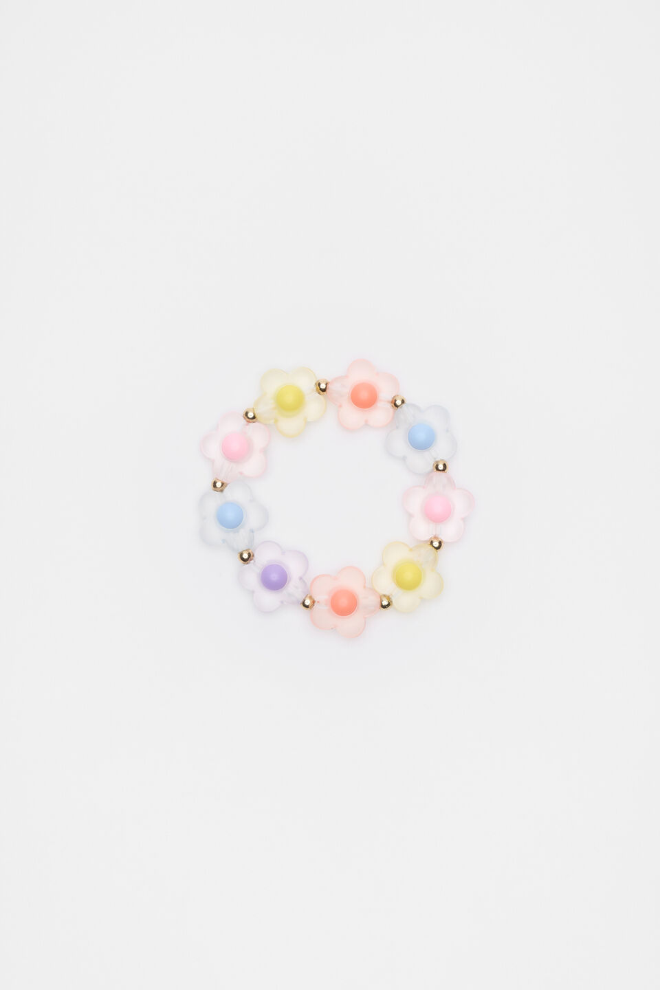 Frosted Flower Elastic Bracelet  Multi