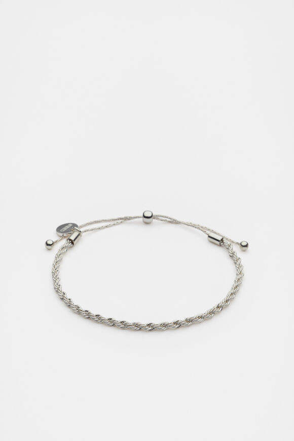 Fine Rope Bracelet  Silver  hi-res