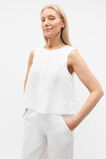 Core Linen Shell Top  Whisper White  hi-res