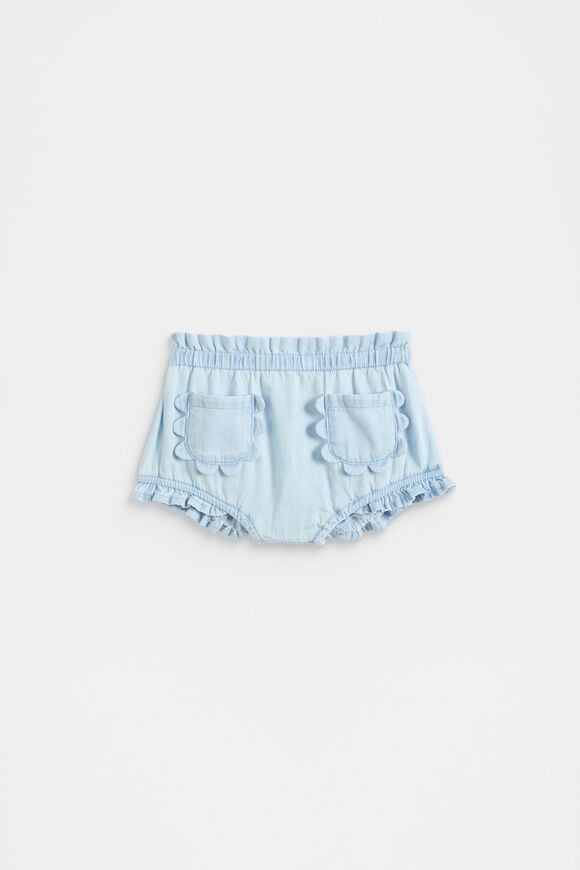 Scallop Pocket Bloomer  Powder Blue Wash  hi-res