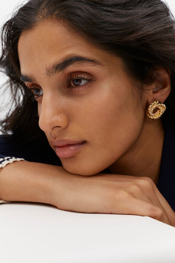 Rope Chain Stud  Gold  hi-res