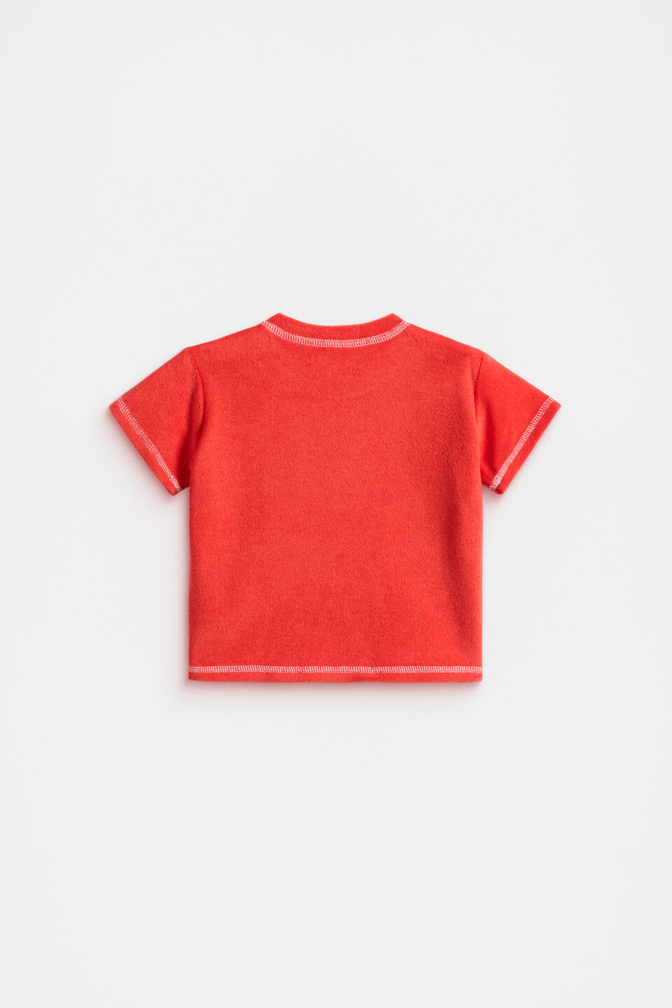 Towelling Tee  Strawberry Red
